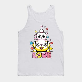 CatSoki Valentine Special Love Tank Top